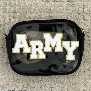 Clear crossbody stadium bag
